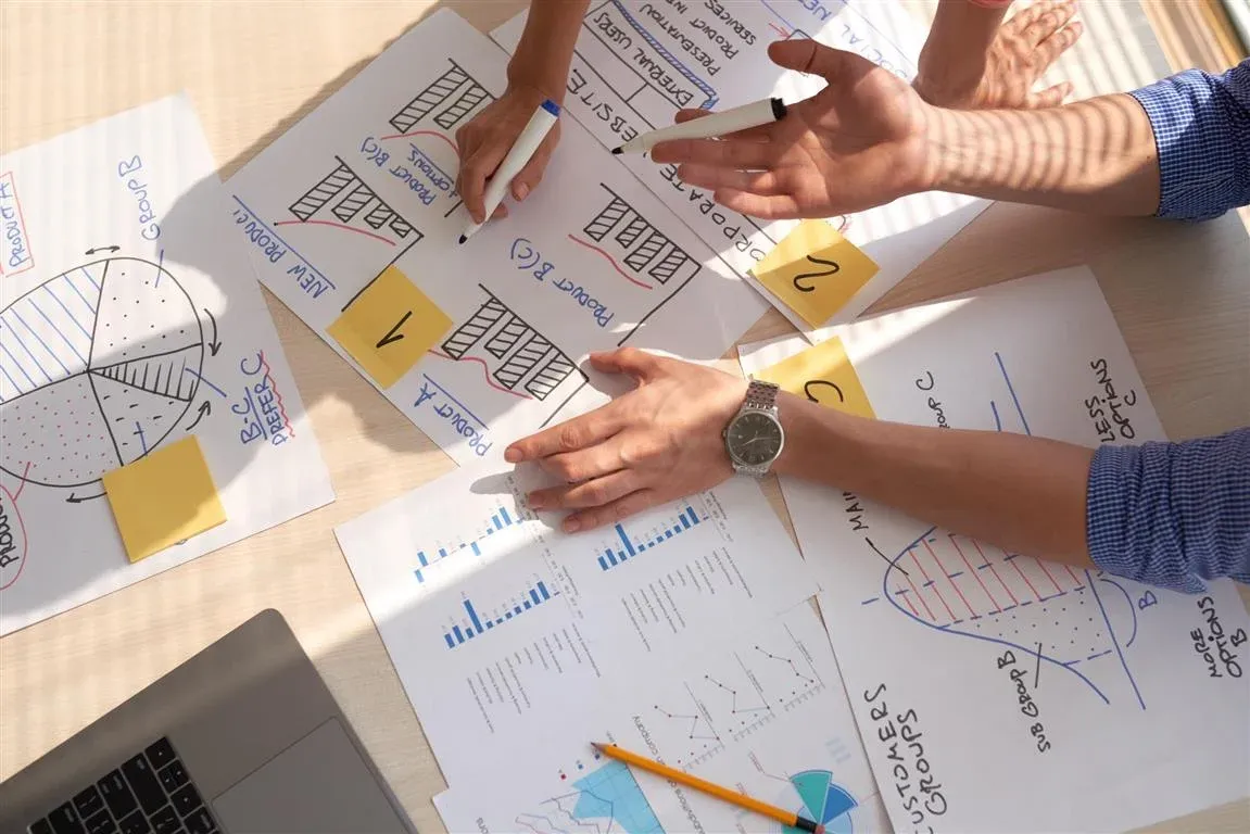 Banner-style photo of a product strategy workshop